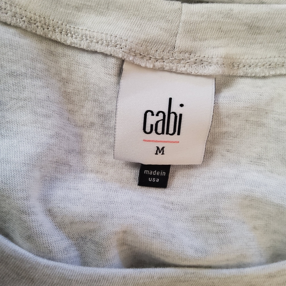 Cabi Knit Floral Heart Top M Grey New - Picture 5 of 7